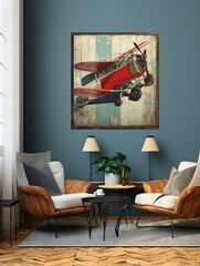 Vintage Airplanes: Exquisite Aviation Wall Art with a Touch of Nostalgia
