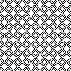 White background with black pattern. Seamless texture for fashion, textile design,  on wall paper, wrapping paper, fabrics and home decor. Simple repeat pattern.