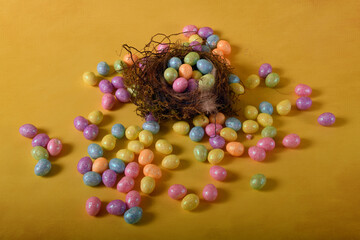 Nest with Easter Eggs
