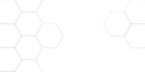 White hexagon and 3d abstract background with hexagon, Abstract hexagonal concept technology, banner and wallpaper background.