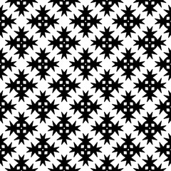 White background with black pattern. Seamless texture for fashion, textile design,  on wall paper, wrapping paper, fabrics and home decor. Simple repeat pattern.