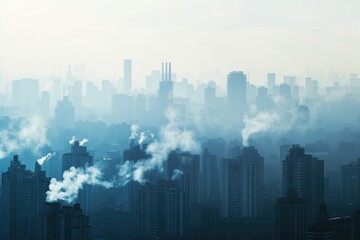 Fototapeta na wymiar Urban Air Quality Monitoring Addresses Pollution Control As Critical Health Concern