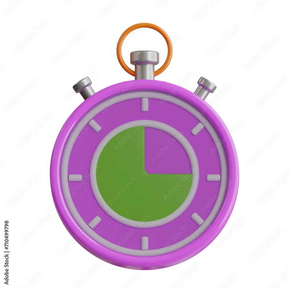 Poster 3d timer model precise measurement in competition. 3d illustration, 3d element, 3d rendering. 3d vis