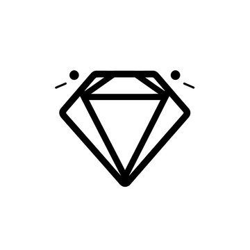 a black diamond with two eyes