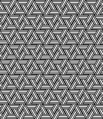 Vector seamless texture. Modern geometric background. Lattice with hexagonal tiles.