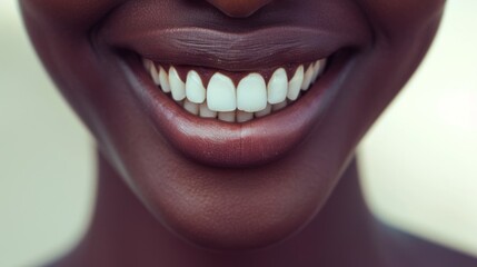 Closeup smile with beautiful teeth. Man's smile