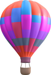 Fototapeta premium Bright Hot Air Balloon