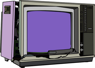 壊れたテレビ（broken tv）