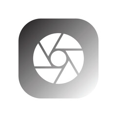 camera lens icon vector