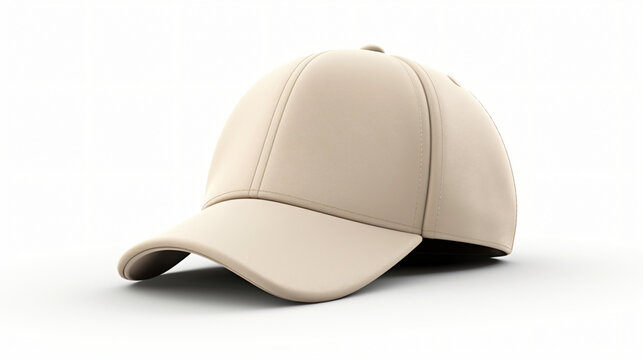 One stylish baseball cap isolated on white background