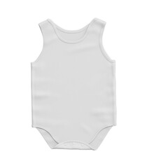 baby bodysuit on white background