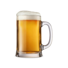 Beer Glass on white background
