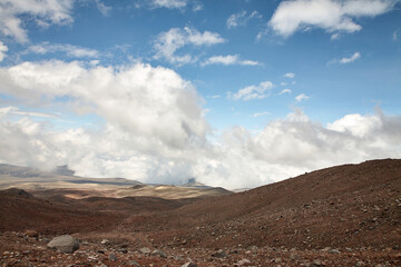 Reise durch Südamerika. Riobamba in Ecuador. Tour unterhalb des Chimborazo