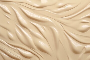 Creamy texture patterns on beige background.