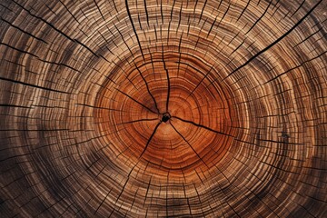 Naklejka premium Closeup of a detailed wooden oak tree surface.