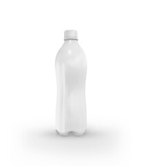 bottles plastic on white background