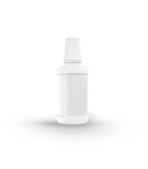 bottle with a cap on white background