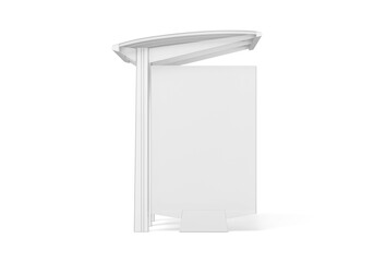 Bus Stop on white background