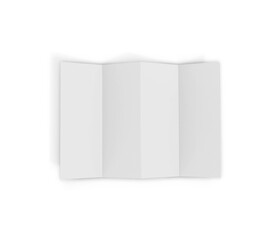 Brochure on white background