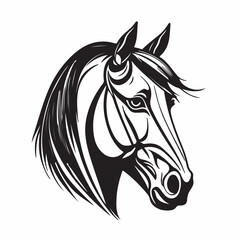 Horse Head  Silhouette