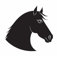 Horse Head  Silhouette