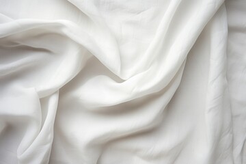Natural handmade white linen fabric backdrop - obrazy, fototapety, plakaty
