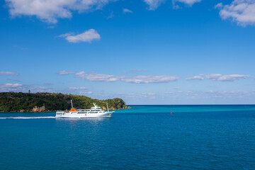 日本の沖縄県のとても美しい海の風景