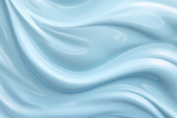 Obraz premium Pastel blue background with smudged cosmetic cream texture