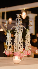 Beautiful romantic elegant wedding decor