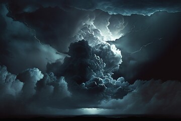 Fototapeta premium clouds over the ocean