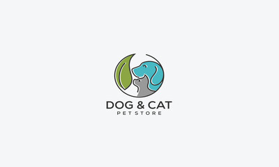 animal and pet logo design vector template
