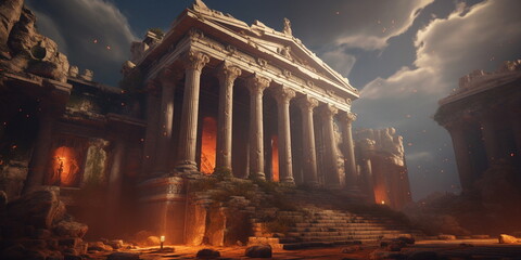 Obraz premium ancient roman temple