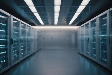 server room with servers