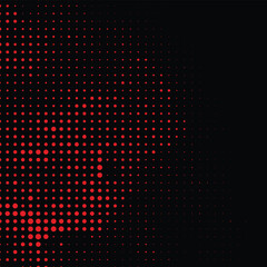 Small red dot and black background