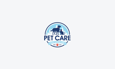 animal and pet logo design vector template