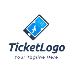  plane paper ticket air travel logo. Ticket Label and Plane Aircraft Transportation Logo Illustration