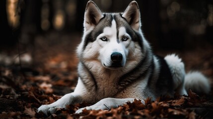 Siberian husky dog