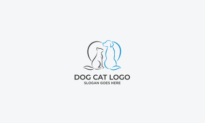 animal and pet logo design vector template