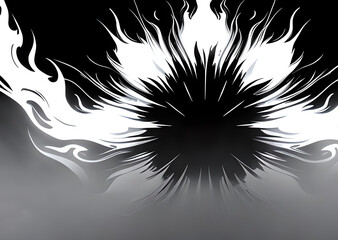 Fire sparkles on a black background. Abstract waves of colors, graceful shapes, banners of different colors. colorful burning fire background.Generative AI	