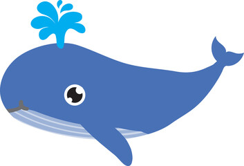 cute whale cartoon