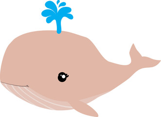 cute whale cartoon