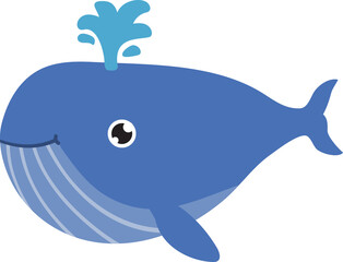 cute whale cartoon