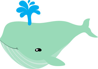 cute whale cartoon