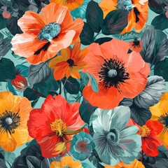 Colorful Flowers on Table