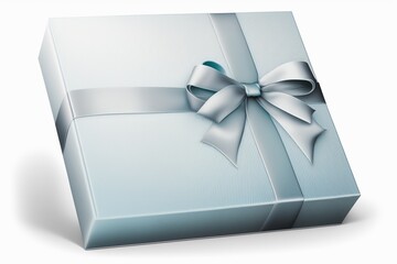 Ribboned Delight: A Glimpse of Elegance with a Gift Box Tied in a Beautiful Ribbon. 