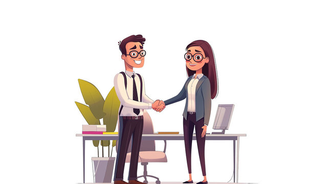 cartoon  Portrait Appreciation for Team Collaboration