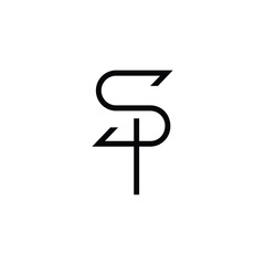 Minimal Letters SI Logo Design