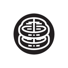 Mystical Prosperity Unveiled: A Captivating Collection of Chinese Coins Silhouette Stock for Enthusiasts in the Chinese New Year - Chinese New Year Silhouette - Chinese Coins Vector Stock
