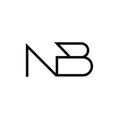 Minimal Letters NB Logo Design
