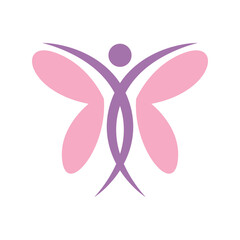 Butterfly icon logo design